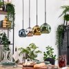 Ripoll hanging light, globe light, pendant light Ecru, black, 4-light sources