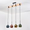 Ripoll hanging light, globe light, pendant light Ecru, black, 4-light sources