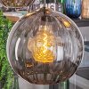 Koyoto hanging light, globe light, pendant light Amber, Smoke-coloured, 5-light sources
