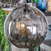 Koyoto hanging light, globe light, pendant light Amber, Smoke-coloured, 5-light sources
