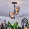 Chehalis ceiling light, globe light Smoke-coloured, 4-light sources