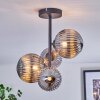 Chehalis ceiling light, globe light Smoke-coloured, 4-light sources