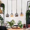 Ripoll hanging light, globe light, pendant light Ecru, black, 4-light sources
