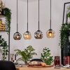 Ripoll hanging light, globe light, pendant light Ecru, black, 4-light sources