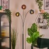 Koyoto globe light, floor lamp blue, green, coppery, 3-light sources