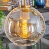 Koyoto hanging light, globe light, pendant light gold, black, 5-light sources