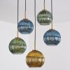 Koyoto hanging light, globe light, pendant light gold, black, 5-light sources