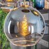 Koyoto hanging light, globe light, pendant light gold, black, 5-light sources