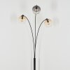 Koyoto globe light, floor lamp Amber, clear, Smoke-coloured, 3-light sources