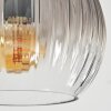 Koyoto globe light, floor lamp Amber, clear, Smoke-coloured, 3-light sources
