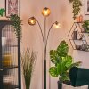 Ripoll globe light, floor lamp Amber, clear, Smoke-coloured, 3-light sources