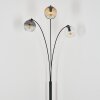 Ripoll globe light, floor lamp Amber, clear, Smoke-coloured, 3-light sources