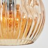 Ripoll globe light, floor lamp Amber, 3-light sources