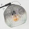Ripoll globe light, floor lamp clear, Smoke-coloured, 3-light sources