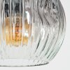 Ripoll globe light, floor lamp clear, Smoke-coloured, 3-light sources