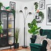 Ripoll globe light, floor lamp clear, Smoke-coloured, 3-light sources
