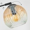 Ripoll globe light, floor lamp Amber, clear, 3-light sources