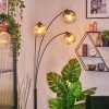 Ripoll globe light, floor lamp Amber, clear, Smoke-coloured, 3-light sources