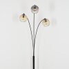 Ripoll globe light, floor lamp Amber, clear, Smoke-coloured, 3-light sources