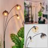 Koyoto globe light, floor lamp Amber, clear, Smoke-coloured, 3-light sources