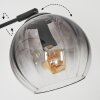 Koyoto globe light, floor lamp Amber, clear, Smoke-coloured, 3-light sources
