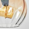 Koyoto globe light, floor lamp Amber, clear, Smoke-coloured, 3-light sources