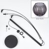 Koyoto globe light, floor lamp Smoke-coloured, 3-light sources