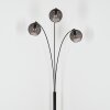 Koyoto globe light, floor lamp Smoke-coloured, 3-light sources