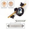 Chehalis ceiling light, globe light gold, black, 3-light sources