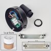 Fallhagen wall light, wall spotlight black, 1-light source