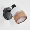 Fallhagen wall light, wall spotlight black, 1-light source