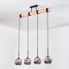 Ripoll hanging light, globe light, pendant light Ecru, black, 4-light sources