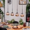 Ripoll hanging light, globe light, pendant light Ecru, black, 4-light sources