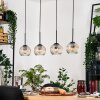 Koyoto hanging light, globe light, pendant light Ecru, black, 4-light sources