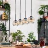 Koyoto hanging light, globe light, pendant light Ecru, black, 4-light sources