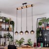 Koyoto hanging light, globe light, pendant light Ecru, black, 4-light sources