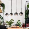 Koyoto hanging light, globe light, pendant light Ecru, black, 4-light sources