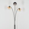 Koyoto globe light, floor lamp Amber, clear, Smoke-coloured, 3-light sources