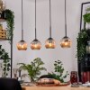 Ripoll hanging light, globe light, pendant light Ecru, black, 4-light sources
