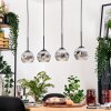 Ripoll hanging light, globe light, pendant light Ecru, black, 4-light sources