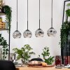 Ripoll hanging light, globe light, pendant light Ecru, black, 4-light sources