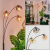 Ripoll globe light, floor lamp Amber, clear, Smoke-coloured, 3-light sources