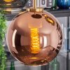 Koyoto hanging light, globe light, pendant light gold, black, 5-light sources