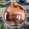 Koyoto hanging light, globe light, pendant light gold, black, 5-light sources