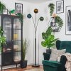 Koyoto globe light, floor lamp blue, gold, green, 3-light sources
