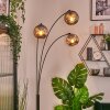 Koyoto globe light, floor lamp Smoke-coloured, 3-light sources