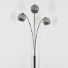 Koyoto globe light, floor lamp Smoke-coloured, 3-light sources