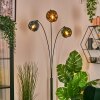 Ripoll globe light, floor lamp blue, gold, green, 3-light sources