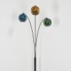 Ripoll globe light, floor lamp blue, gold, green, 3-light sources