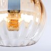 Koyoto ceiling light, globe light Amber, clear, Smoke-coloured, 3-light sources